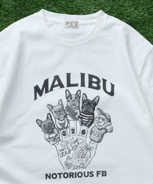The Endless Summer(エンドレスサマー)の「TES NOTORIOUS FB FINGER PUPPET-TEE/ Tシャツ(Tシャツ/カットソー・メンズ・グリーン系その他3/ベージュ/ホワイト・X-LARGE/LARGE/MEDIUM/SMALL/XX-LARGE)」の4枚目の写真