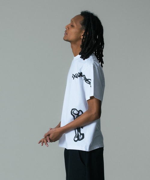 XLARGE(エクストララージ)の「ALLOVER PRINTED S/S TEE(Tシャツ/カットソー・メンズ・オレンジ/ホワイト/ブラック・S/M/L/XL)」の10枚目の写真