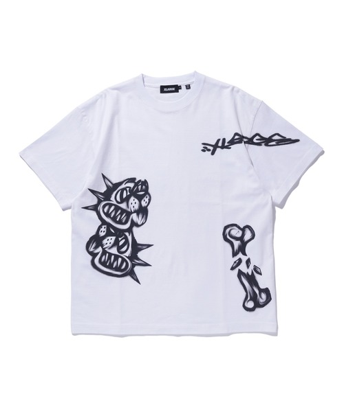 XLARGE(エクストララージ)の「ALLOVER PRINTED S/S TEE(Tシャツ/カットソー・メンズ・オレンジ/ホワイト/ブラック・S/M/L/XL)」の6枚目の写真