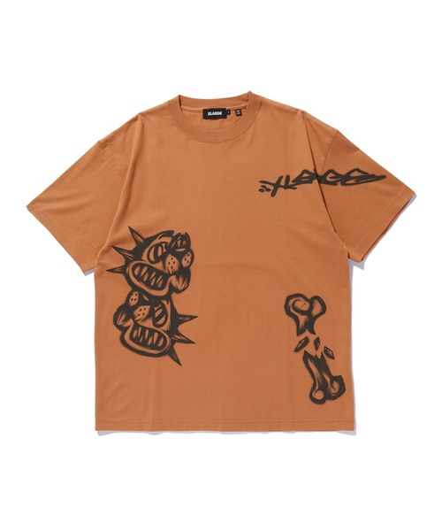 XLARGE(エクストララージ)の「ALLOVER PRINTED S/S TEE(Tシャツ/カットソー・メンズ・オレンジ/ホワイト/ブラック・S/M/L/XL)」の5枚目の写真