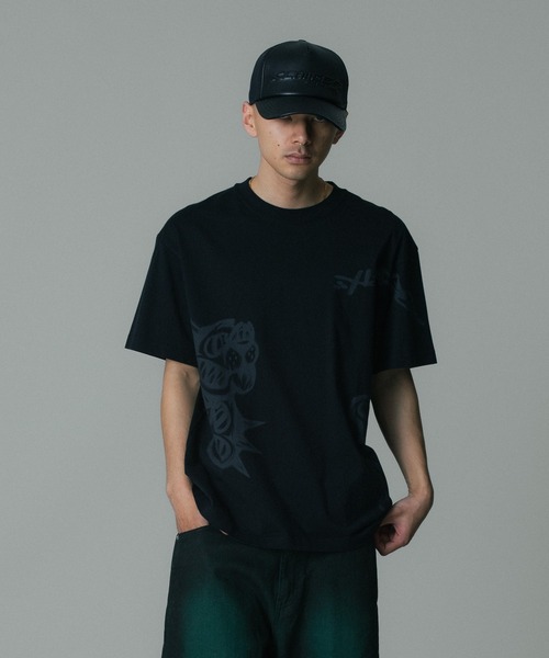 XLARGE(エクストララージ)の「ALLOVER PRINTED S/S TEE(Tシャツ/カットソー・メンズ・オレンジ/ホワイト/ブラック・S/M/L/XL)」の15枚目の写真