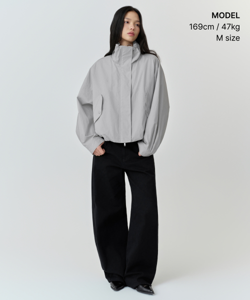 MUSINSA STANDARD WOMAN（ムシンサスタンダードウーマン）の「ウィメンズドルマンフィールドジャケット[ライトグレー]（ブルゾン・レディース・その他・X-SMALL/SMALL/MEDIUM）」の2枚目の写真