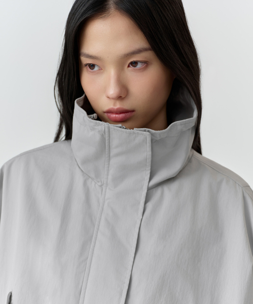 MUSINSA STANDARD WOMAN（ムシンサスタンダードウーマン）の「ウィメンズドルマンフィールドジャケット[ライトグレー]（ブルゾン・レディース・その他・X-SMALL/SMALL/MEDIUM）」の4枚目の写真