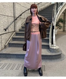 リブドアイレットスリーブレストップ / Ribbed Eyelet Sleeveless Top