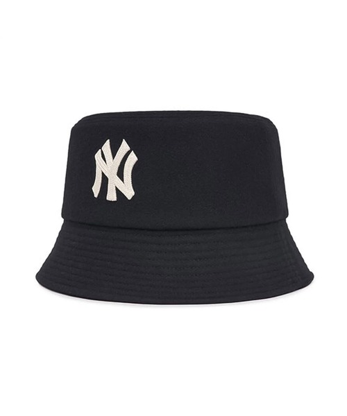 Lafayette（ラファイエット）の「エムエルビー【MLB】- ニューヨーク・ヤンキース キャップ 【New York Yankees WOOL BUCKET HAT BLACK 3AHTW0126】（ハット・レディース・ブラック・59/57）」の3枚目の写真