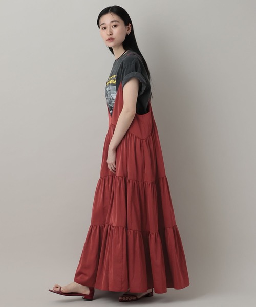 A part by（アパートバイ）の「Isabelleキャミワンピース（ワンピース・レディース・オフホワイト/レッド系その他6/ブラック系その他2・FREE）」の10枚目の写真