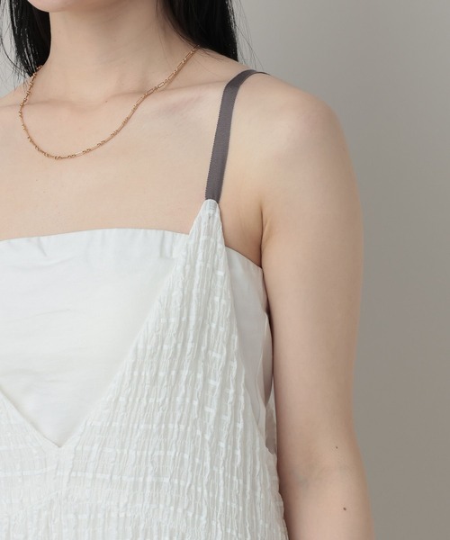 A part by（アパートバイ）の「Isabelleキャミワンピース（ワンピース・レディース・オフホワイト/レッド系その他6/ブラック系その他2・FREE）」の17枚目の写真