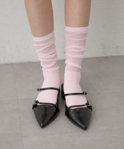 mystic（ミスティック）の「シアーカラーソックス（ソックス/靴下・レディース・ピンク/オフホワイト/グレー・ONE SIZE）」の13枚目の写真