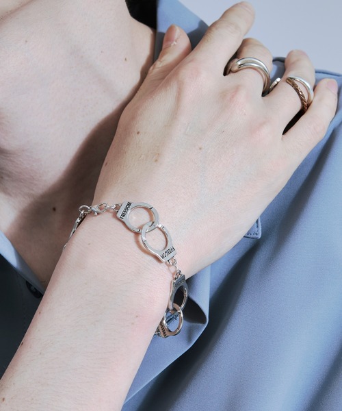 hand cuff chain bracelet/ハンドカフチェーンブレスレット