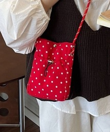 Beststore（ベストストア）の「巾着ミニショルダーバッグ サコッシュ ドローストリング 軽量（ショルダーバッグ）」