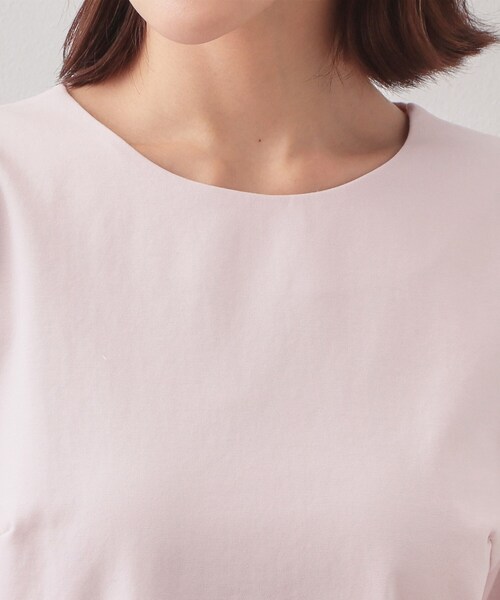 index（インデックス）の「フリルスリーブドッキングポンチトップス【洗濯機OK】（Tシャツ/カットソー・レディース・オフホワイト/ブラック/ピンク・36/40/38）」の20枚目の写真