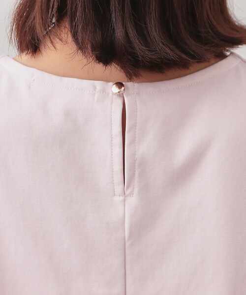 index（インデックス）の「フリルスリーブドッキングポンチトップス【洗濯機OK】（Tシャツ/カットソー・レディース・オフホワイト/ブラック/ピンク・36/40/38）」の21枚目の写真