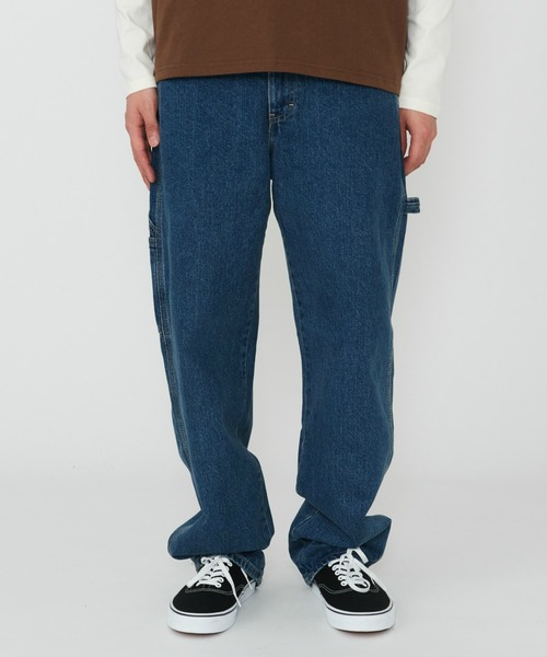 Dickies(ディッキーズ)の「Dickies/ディッキーズ ユーティリティー リラックス デニムパンツ/ペンタ―パンツ(デニムパンツ・メンズ・ブラック/ブルー/ダークインディゴブルー・30/32/34/36)」の2枚目の写真