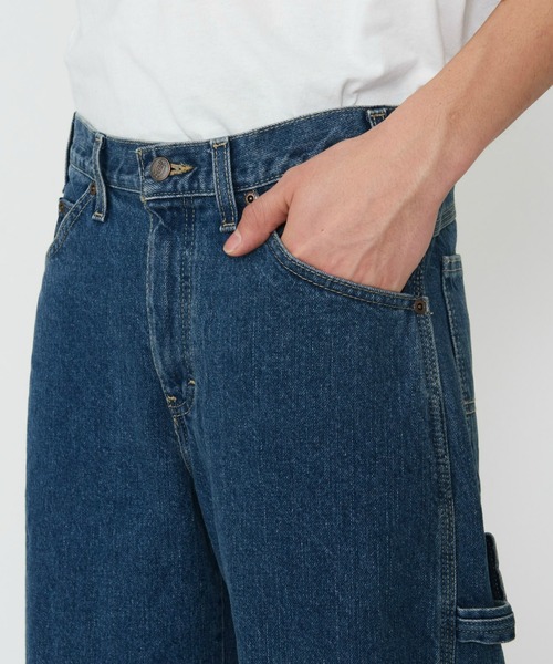 Dickies(ディッキーズ)の「Dickies/ディッキーズ ユーティリティー リラックス デニムパンツ/ペンタ―パンツ(デニムパンツ・メンズ・ブラック/ブルー/ダークインディゴブルー・30/32/34/36)」の7枚目の写真