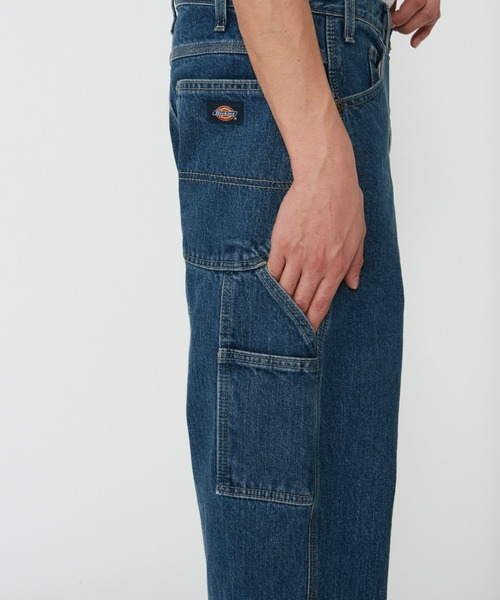 Dickies(ディッキーズ)の「Dickies/ディッキーズ ユーティリティー リラックス デニムパンツ/ペンタ―パンツ(デニムパンツ・メンズ・ブラック/ブルー/ダークインディゴブルー・30/32/34/36)」の10枚目の写真