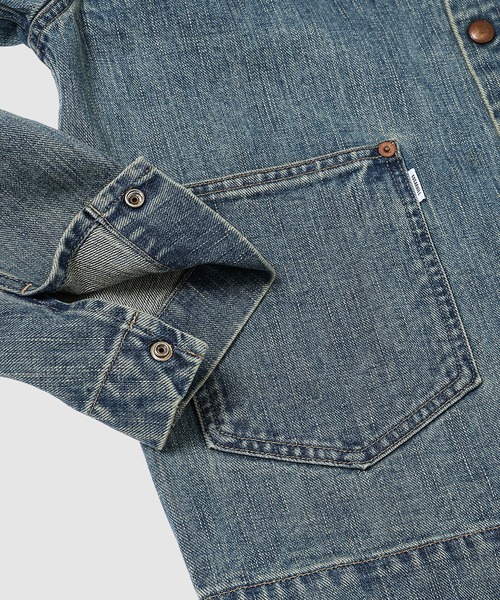 SUGARHILL(シュガーヒル)の「FADED BUTTON DNEIM JACKET(デニムジャケット・メンズ・ブルー系その他・2/1)」の3枚目の写真