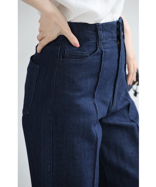 cawaii(カワイイ)の「まるでスウェットデニム(デニムパンツ・レディース・インディゴブルー・M-Long/M-Short/S-Long/S-Short/XL-Long/XL-Short/L-Long/L-Short)」の9枚目の写真