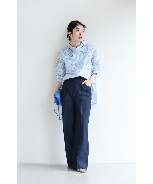 cawaii(カワイイ)の「まるでスウェットデニム(デニムパンツ・レディース・インディゴブルー・M-Long/M-Short/S-Long/S-Short/XL-Long/XL-Short/L-Long/L-Short)」の11枚目の写真