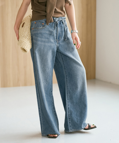 Spick & Span(スピックアンドスパン)の「《別注 / 追加 》LEVI'S/リーバイス SMU XL STRAIGHT*(デニムパンツ・レディース・ブルー・23/28/27/26/25/24)」の13枚目の写真