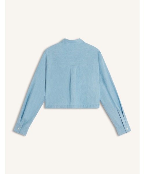 Maison Kitsune（メゾンキツネ）の「BABY FOX CROPPED SHIRT（シャツ/ブラウス・レディース・ライトブルー・38/36/34）」の2枚目の写真