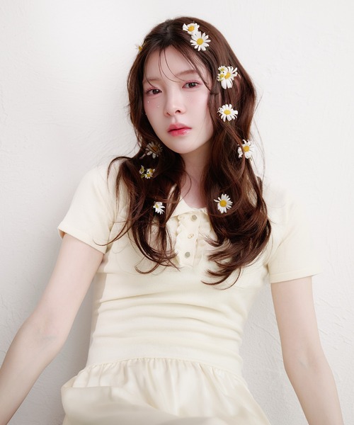 fupel(フぺル)の「docking polo knit onepiece / ドッキングポロニットワンピース(ワンピース・レディース・ネイビー/アイボリー・FREE)」の15枚目の写真