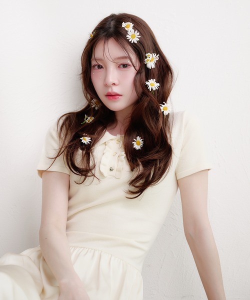 fupel(フぺル)の「docking polo knit onepiece / ドッキングポロニットワンピース(ワンピース・レディース・ネイビー/アイボリー・FREE)」の16枚目の写真