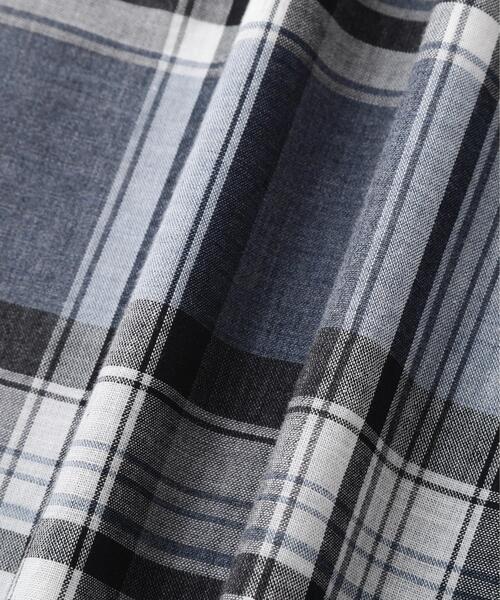 MHL.（エムエイチエル）の「TOP DYED COTTON POPLIN（シャツ/ブラウス・レディース・ブルー/チェック・2/1）」の6枚目の写真