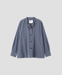 ◇とと様◇MARGARET HOWELL　MHL　ノーカラーシャツ　プルオーバー MARGARET HOWELL｜マーガレット・ハウエルのシャツ/ブラウス（ノー