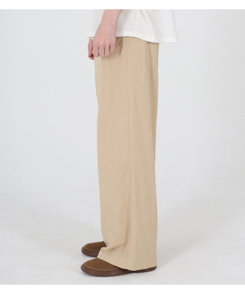 BUTTON SEOUL(ボタンソウル)の「ラミイージーバンディングパンツ(ベージュ)(その他パンツ・メンズ・その他・M/L/XL)」の4枚目の写真
