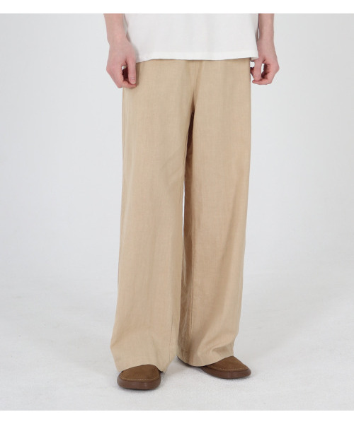 BUTTON SEOUL(ボタンソウル)の「ラミイージーバンディングパンツ(ベージュ)(その他パンツ・メンズ・その他・M/L/XL)」の6枚目の写真