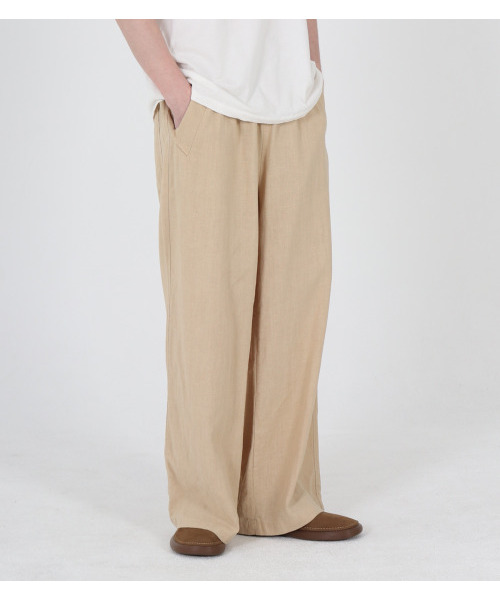 BUTTON SEOUL(ボタンソウル)の「ラミイージーバンディングパンツ(ベージュ)(その他パンツ・メンズ・その他・M/L/XL)」の7枚目の写真