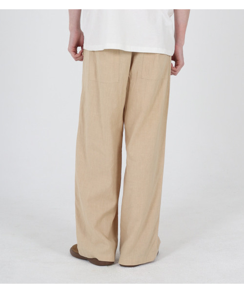 BUTTON SEOUL(ボタンソウル)の「ラミイージーバンディングパンツ(ベージュ)(その他パンツ・メンズ・その他・M/L/XL)」の8枚目の写真