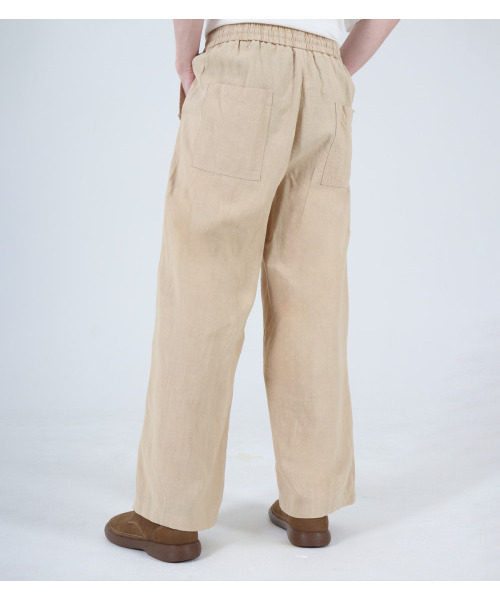 BUTTON SEOUL(ボタンソウル)の「ラミイージーバンディングパンツ(ベージュ)(その他パンツ・メンズ・その他・M/L/XL)」の10枚目の写真