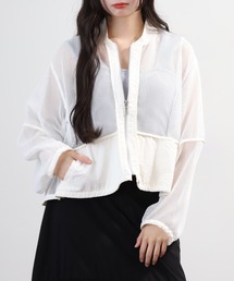 EGLANTINE シアーメッシュブルゾン