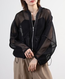 EGLANTINE シアーメッシュブルゾン