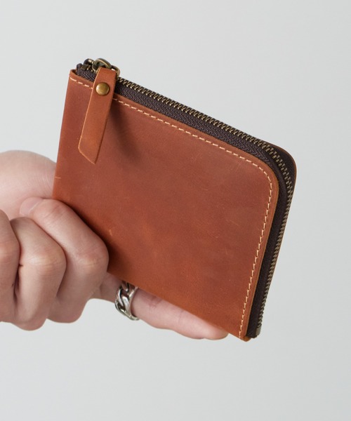 ROOPTOKYO(ループトウキョウ)の「OKUOKU 0909/オクオク 本革ヴィンテージライク 牛革クレイジーホースレザー コンパクト 2つ折り ラウンドジップウォレット 2026年春夏(財布・メンズ・イエロー/グリーン/レッド系その他/ダークブラウン/ブラック/ブルー/ライトブラウン・FREE)」の21枚目の写真