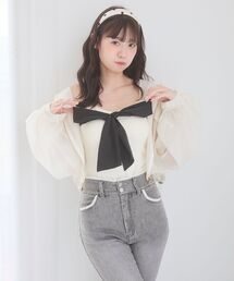 ビッグリボンカップ付きキャミ