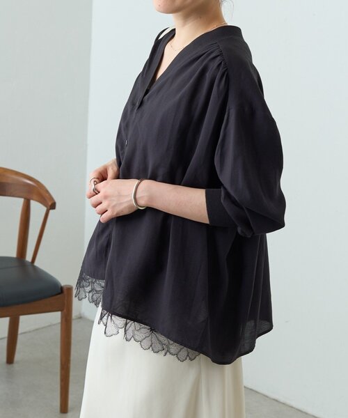 LIVETART（リヴェタート）の「シアーレースキャミ（キャミソール・レディース・ブラック/ホワイト・FREE）」の13枚目の写真