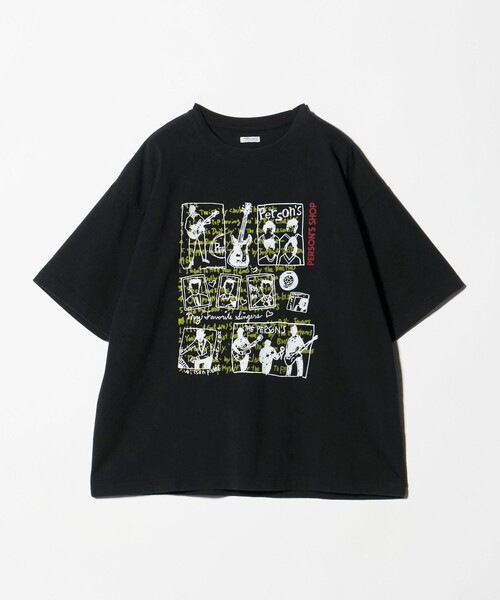 PERSON'S（パーソンズ）の「＜PERSON'S SHOP＞ Band SS Tee/Tシャツ（Tシャツ/カットソー・メンズ・ホワイト/ブラック・M/L）」の2枚目の写真