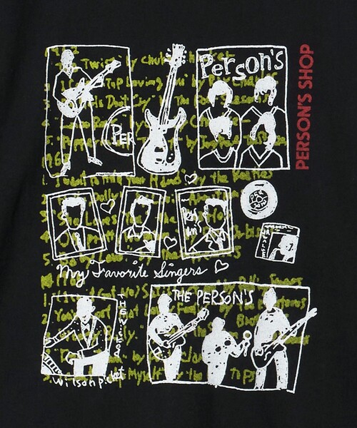 PERSON'S（パーソンズ）の「＜PERSON'S SHOP＞ Band SS Tee/Tシャツ（Tシャツ/カットソー・メンズ・ホワイト/ブラック・M/L）」の9枚目の写真