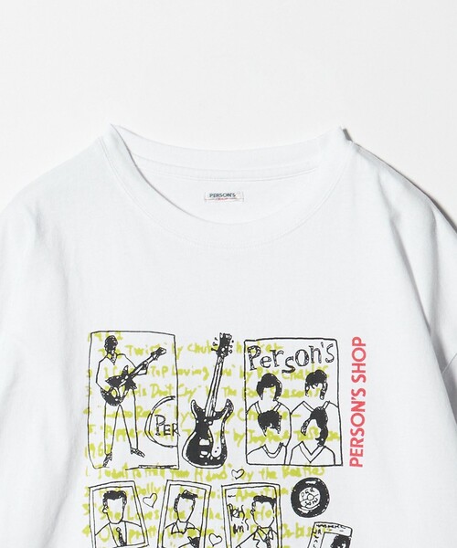 PERSON'S（パーソンズ）の「＜PERSON'S SHOP＞ Band SS Tee/Tシャツ（Tシャツ/カットソー・メンズ・ホワイト/ブラック・M/L）」の7枚目の写真