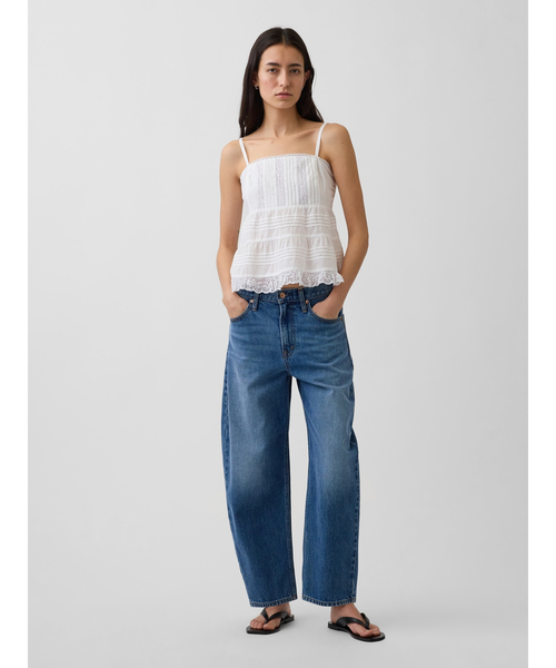 GAP(ギャップ)の「レーストリミング キャミソール(キャミソール・レディース・ホワイト・M/S/XS/L/XXS)」の2枚目の写真
