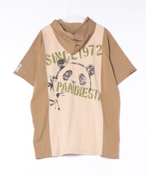 PANDIESTA（パンディエスタ）の「ミリタリー切替フーディーTee(M2)（パーカー・メンズ・ブラック/アイボリー/カーキ・M/L/XL）」の6枚目の写真