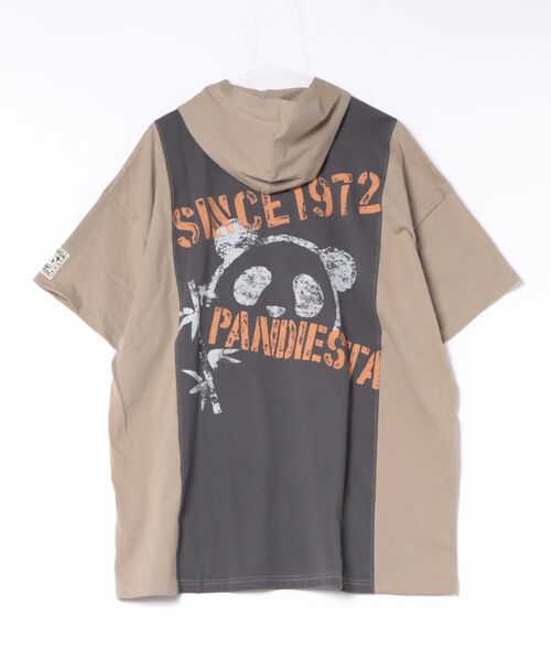 PANDIESTA（パンディエスタ）の「ミリタリー切替フーディーTee(M2)（パーカー・メンズ・ブラック/アイボリー/カーキ・M/L/XL）」の7枚目の写真