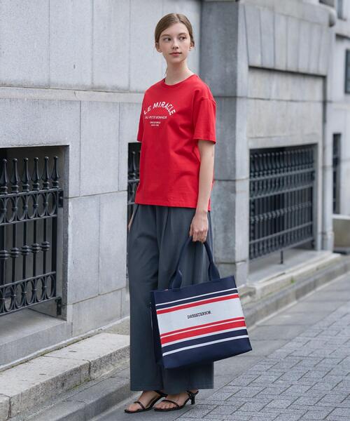 DRESSTERIOR(ドレステリア)の「ル ミラクルロゴT(Tシャツ/カットソー・レディース・ネイビー/レッド系1/オフホワイト・38/36/34)」の19枚目の写真