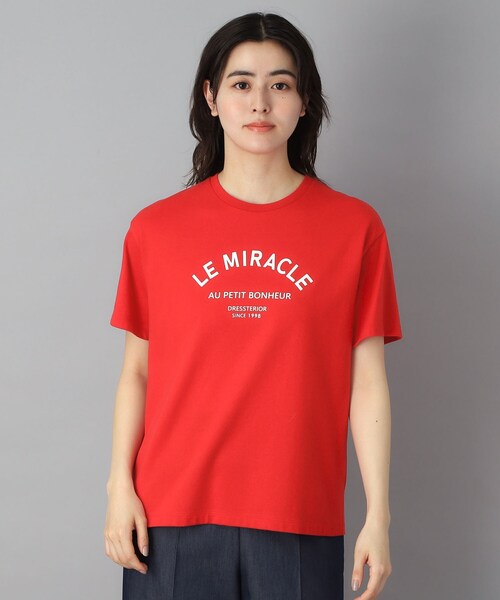DRESSTERIOR(ドレステリア)の「ル ミラクルロゴT(Tシャツ/カットソー・レディース・ネイビー/レッド系1/オフホワイト・38/36/34)」の15枚目の写真