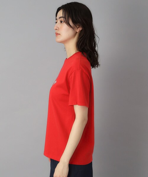 DRESSTERIOR(ドレステリア)の「ル ミラクルロゴT(Tシャツ/カットソー・レディース・ネイビー/レッド系1/オフホワイト・38/36/34)」の12枚目の写真