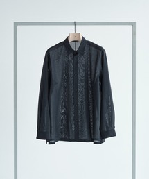 【ATON / エイトン】TWIST WOOL GAUZE LOOSE FIT SHIRT