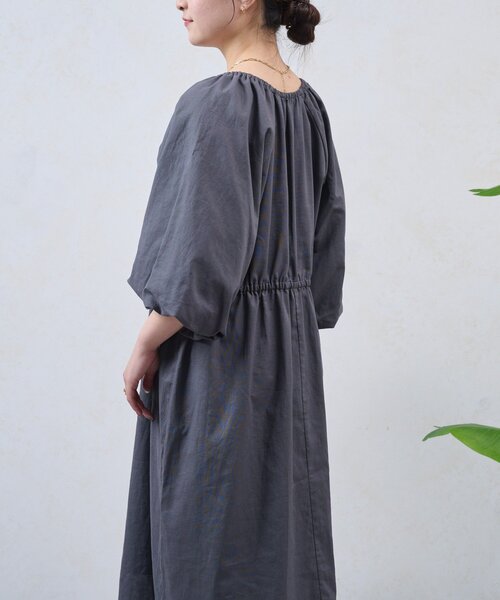 Jena espace merveilleux（ジェナ　エスパスメルヴェイユ）の「【WEB限定/インフルエンサー企画】バルーン袖切替ワンピ（ワンピース・レディース・オフホワイト/サックスブルー/チャコールグレー・FREE）」の21枚目の写真