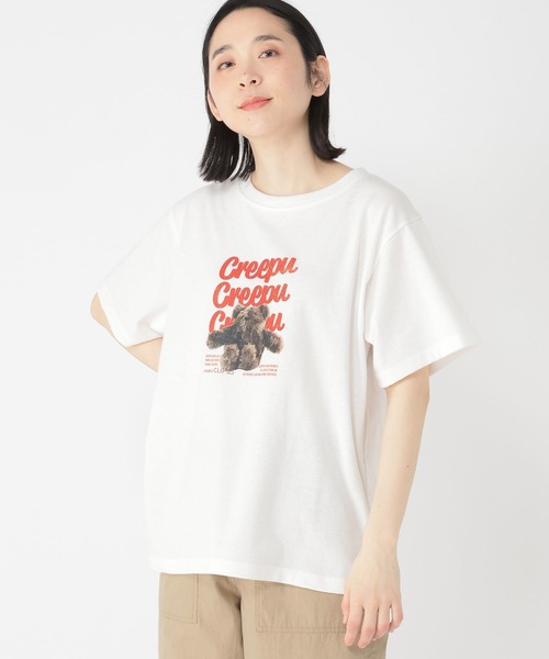 studio CLIP（スタディオクリップ）の「【Creepu】プリントTシャツ（Tシャツ/カットソー・レディース・その他2/その他1/レッド/チャコール・FREE/BIG(L)）」の6枚目の写真